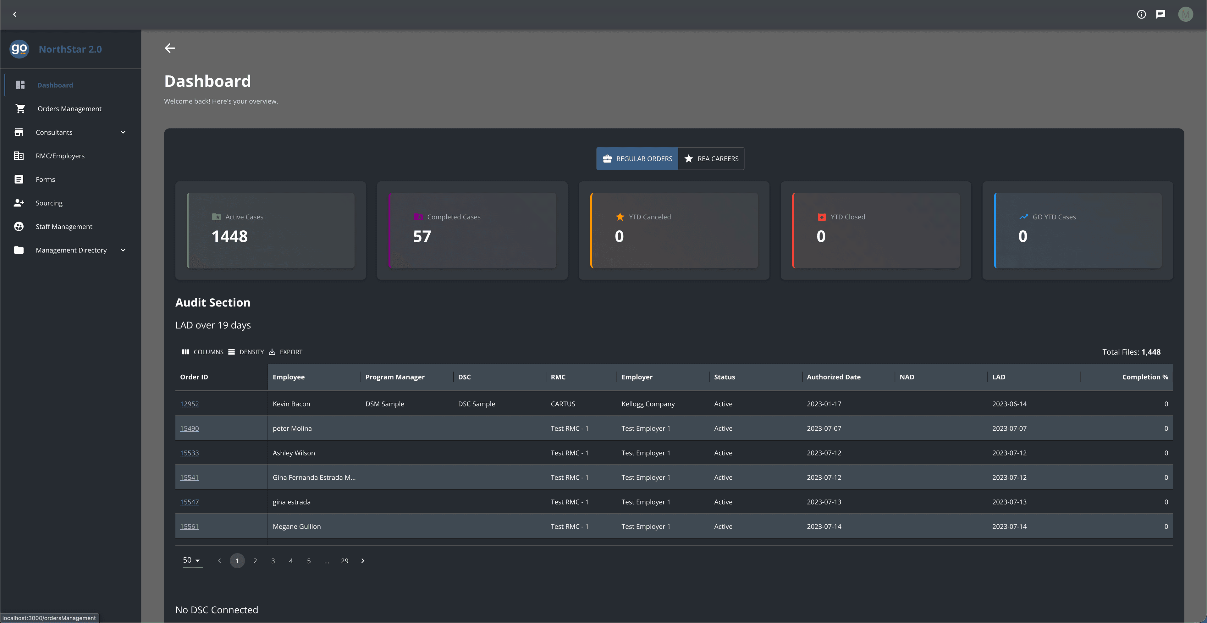 NorthStar CRM mobile view - NorthStar CRM is a CRM system used by one of the leading and trusted destination services in the USA to manage their clients and orders.