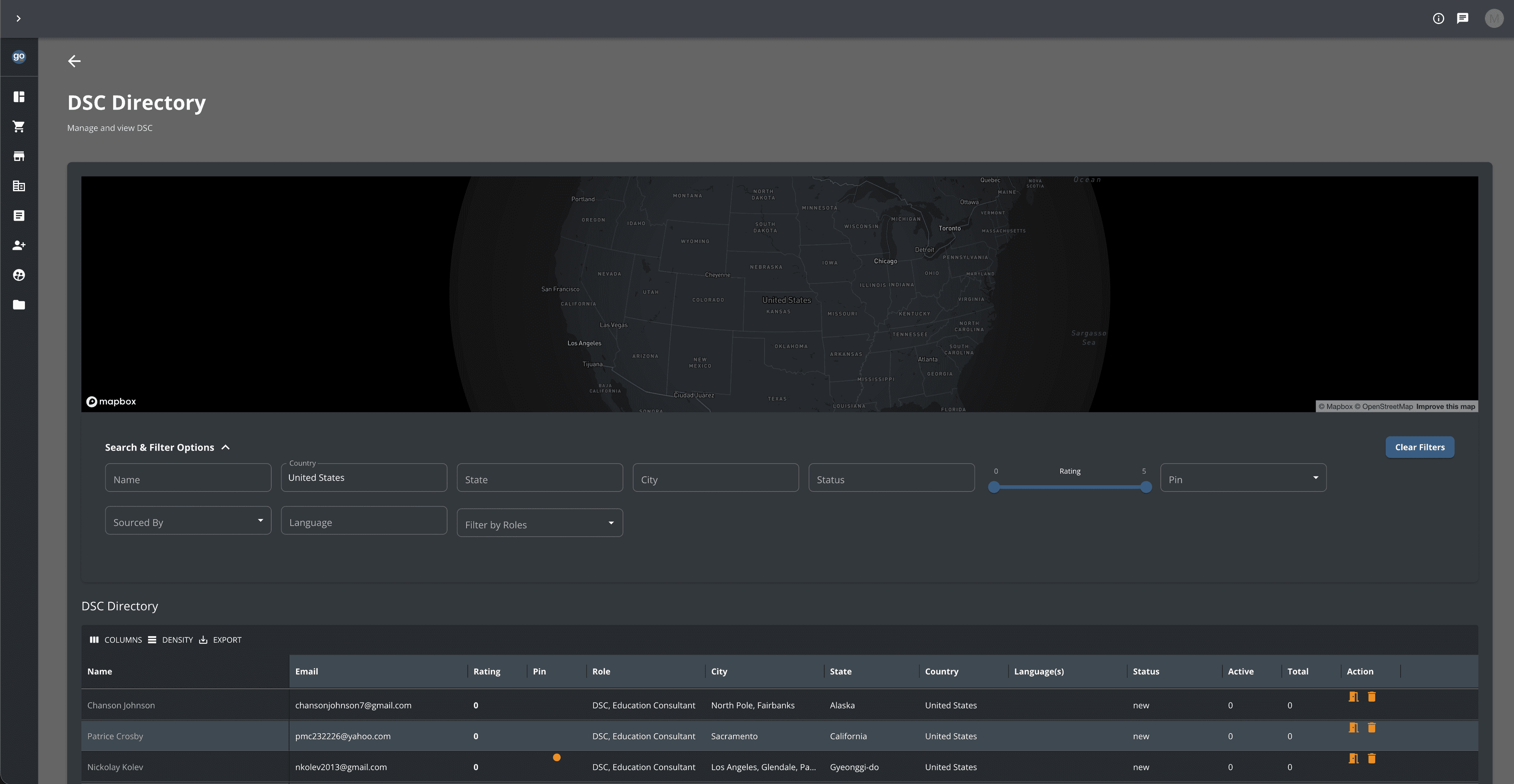 NorthStar CRM screenshot - NorthStar CRM is a CRM system used by one of the leading and trusted destination services in the USA to manage their clients and orders.